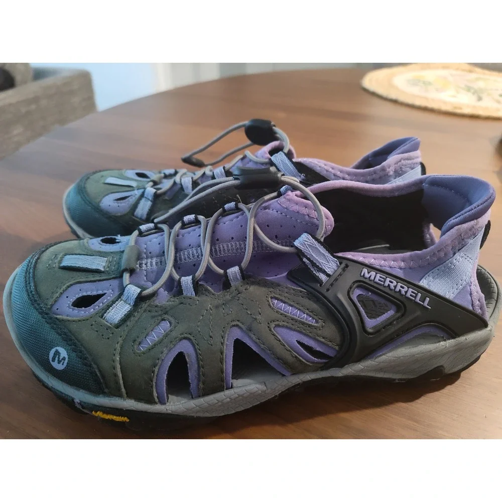 Merrell All Out Blaze Sieve Castle Rock Purple Hiking Water Sandals Womens 7